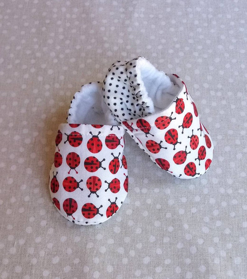 Ladybug Baby shoes baby - Made to order item