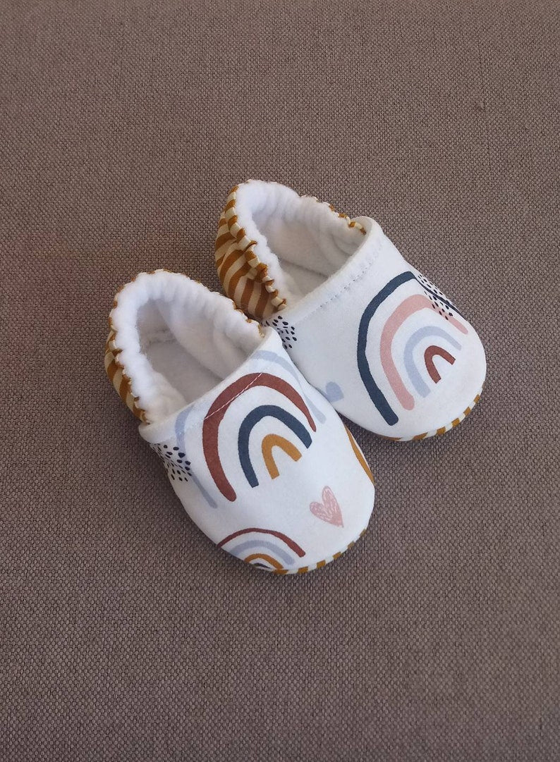 Rainbow Baby shoes - Made to order item