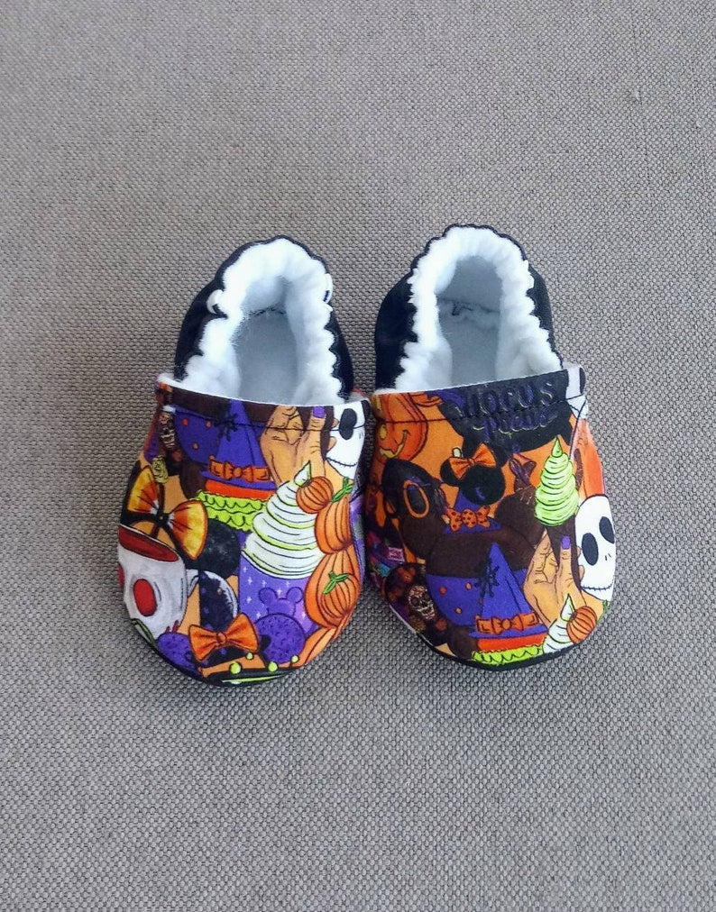 Disney Halloween snacks theme baby shoes - Made to order item