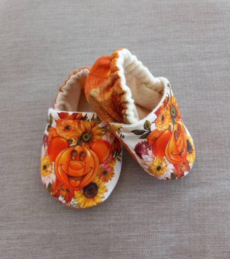 Fall Ears Halloween - Pumpkin Ears baby shoes
