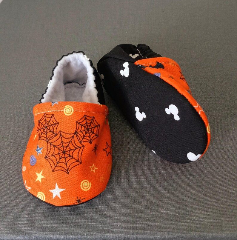 Halloween Mickey inspired baby shoes