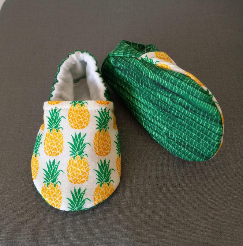 Tropical theme baby shoes,Pineapple baby shoes