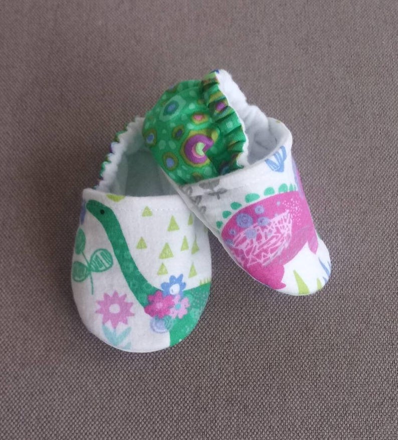 Girl Dinosaur baby Shoes, Dinosaurs baby