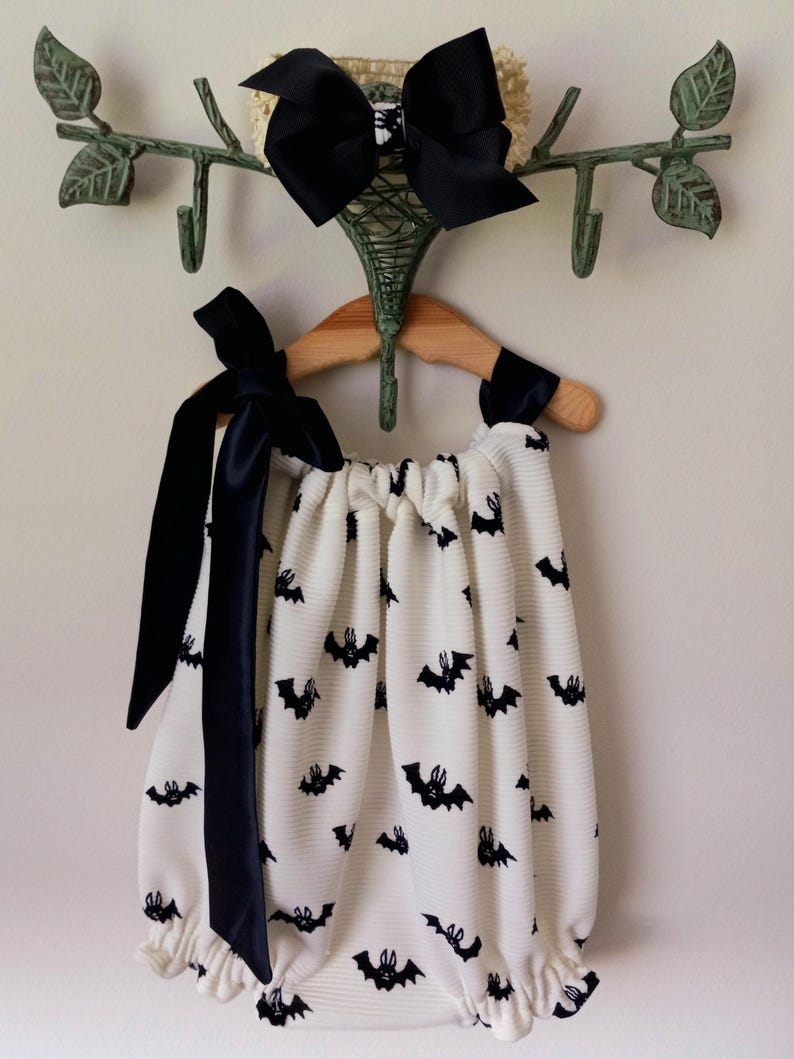 Halloween theme bubble romper with headband