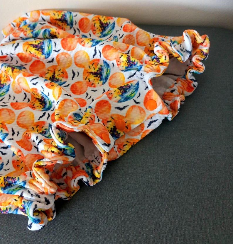 Halloween theme bubble romper with headband
