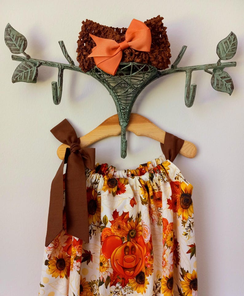 Fall sunflower bubble romper with headband