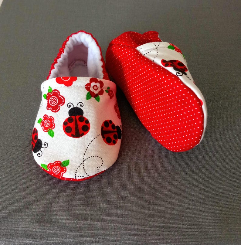 Ladybug Baby shoes baby, Lady bug theme shoes
