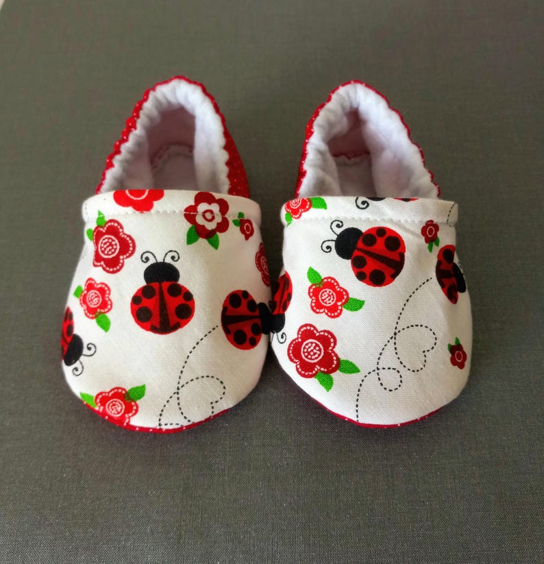 Ladybug Baby shoes baby, Lady bug theme shoes
