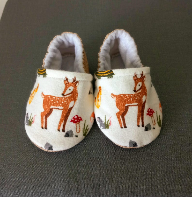 Baby Deer inspired shoes, Baby Fawn shoes