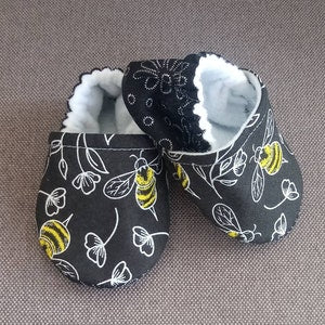 Black bee Baby shoes, Yellow Bee soft baby shoes