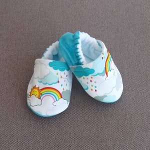 Rainbow baby soft shoes