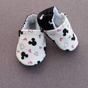 Inspired Mickey Ears soft baby shoes