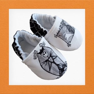 Inspired Nightmare before Christmas baby shoes. Jack and Zero baby shoes