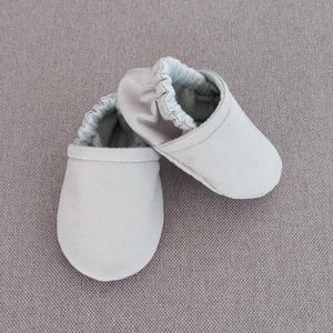 Gray soft baby shoes