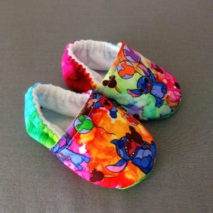 Inspired blue aliend baby shoes