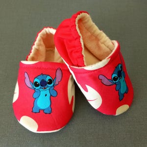 Inspired stitch baby shoes