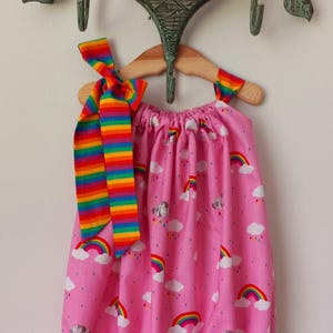Rainbow baby bubble romper with headband
