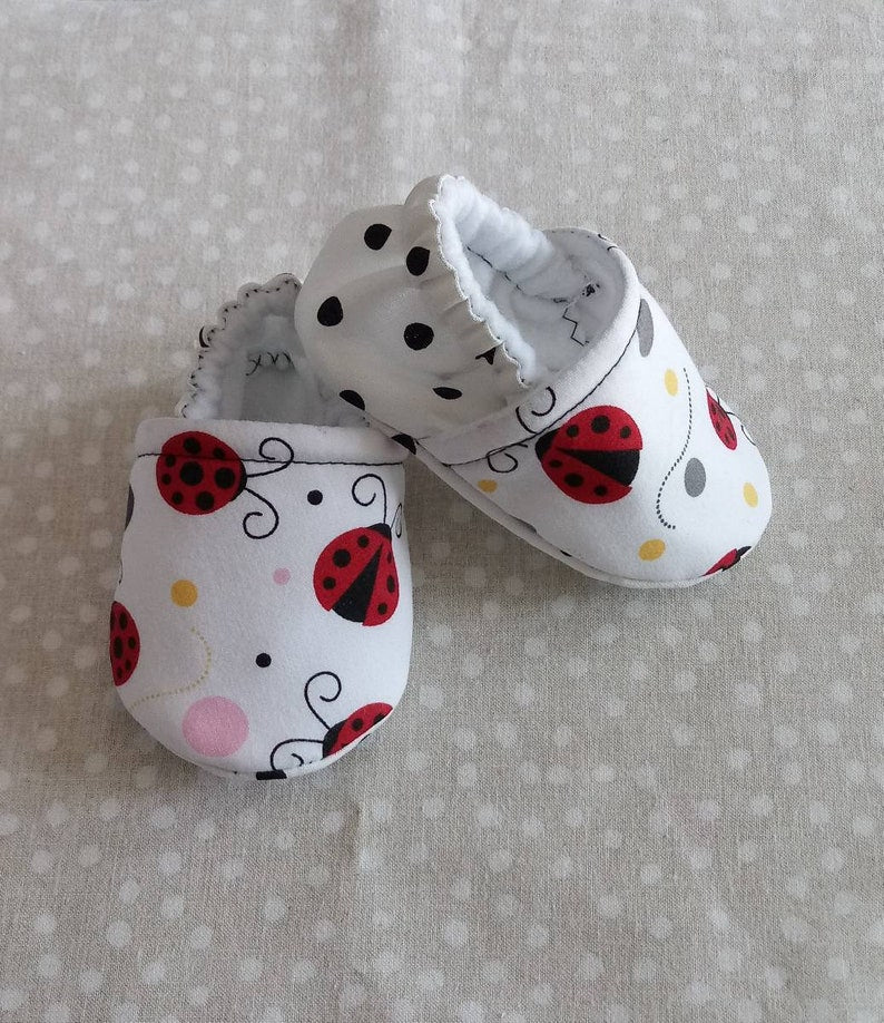 Ladybug Baby shoes baby - Made to order item