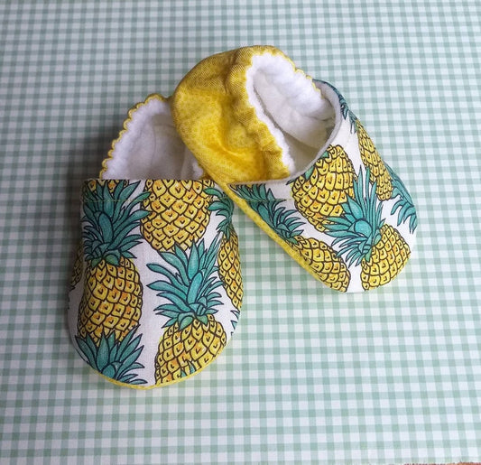 Pineapple baby shoes