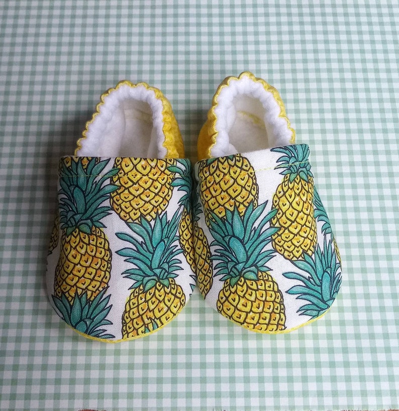 Pineapple baby shoes