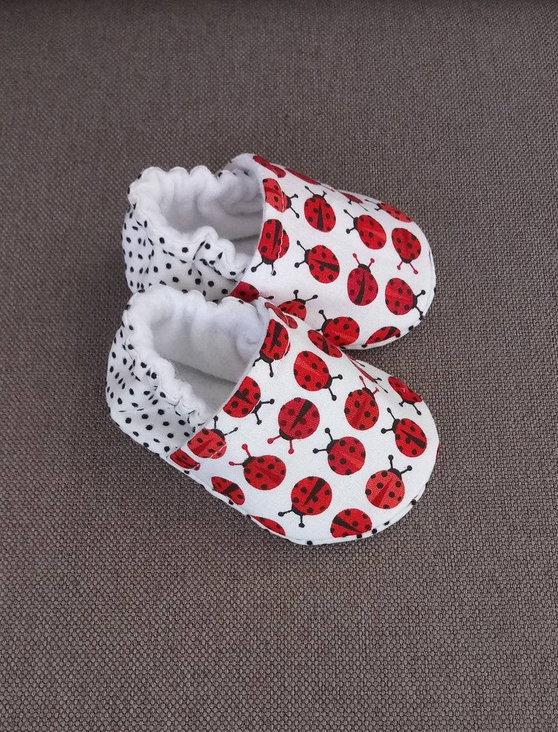Ladybug Baby shoes baby - Made to order item