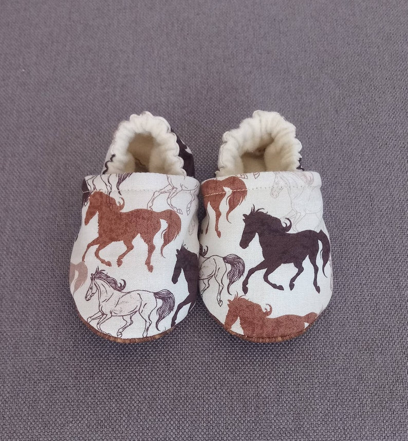 Horse theme Baby shoes, Western theme shoes