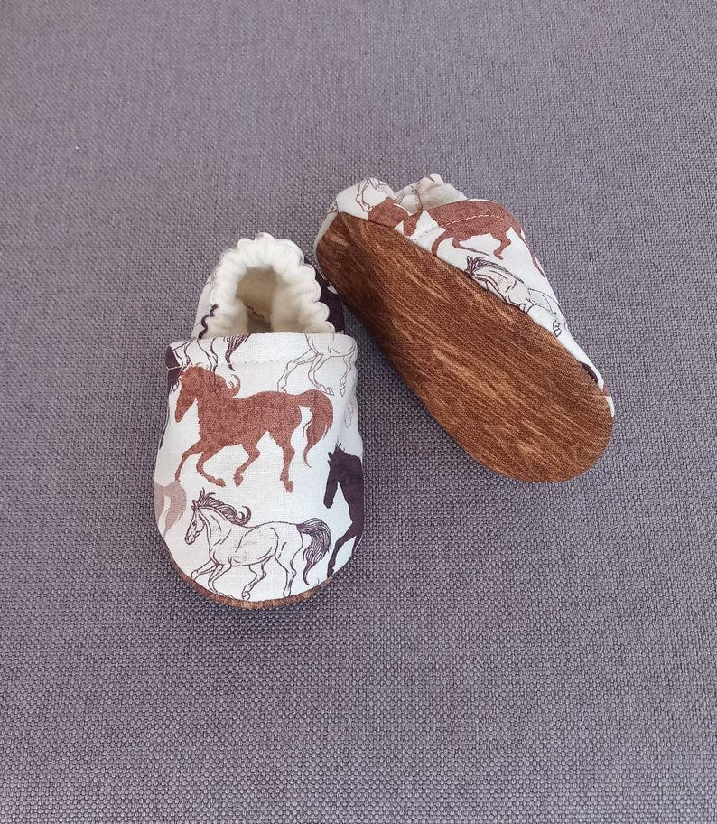 Horse theme Baby shoes, Western theme shoes