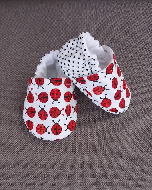 Ladybug Baby shoes baby - Made to order item