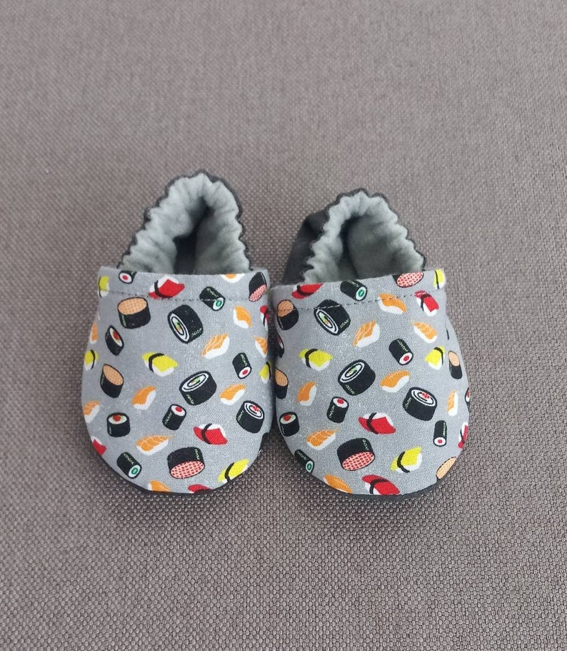 Food theme baby shoes,Sushi inspired baby shoes