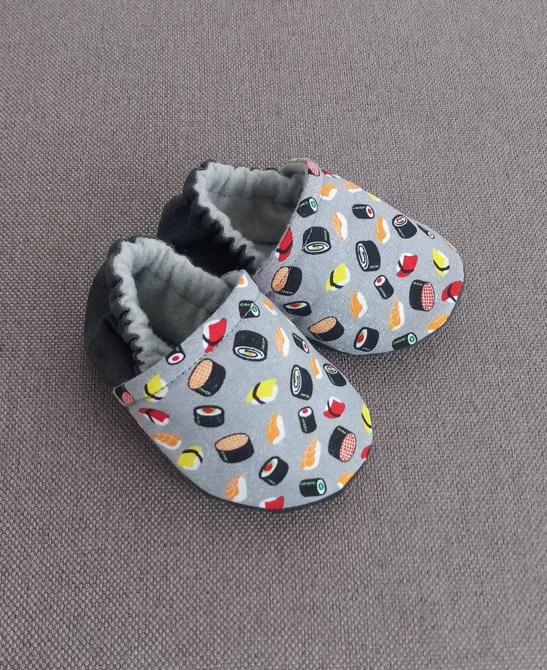 Food theme baby shoes,Sushi inspired baby shoes