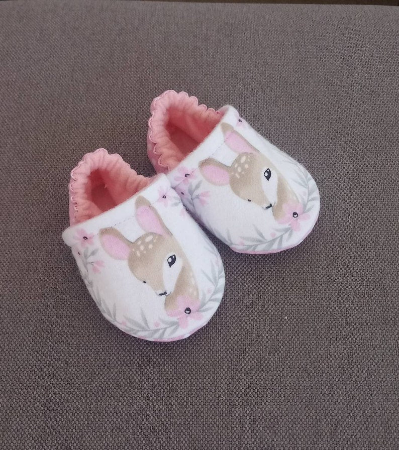 Baby Deer inspired shoes,Woodlands inspired baby shoes