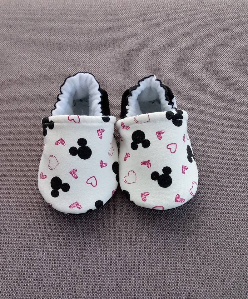 Inspired Mickey Ears soft baby shoes