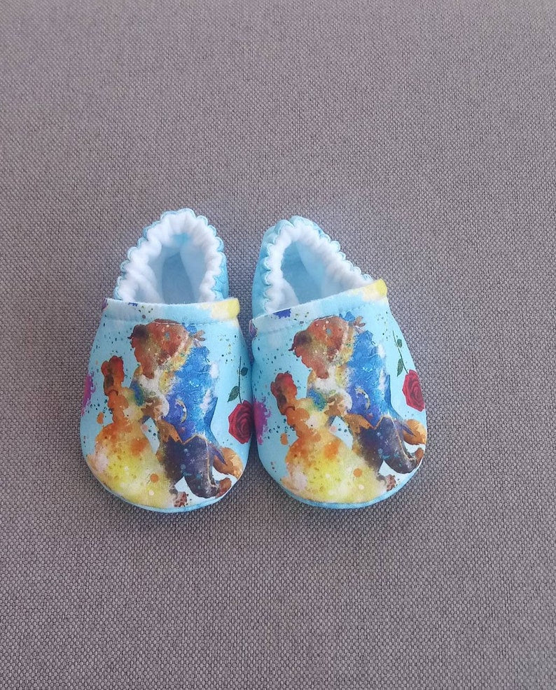 Theme Beauty and Beast inspired baby shoes