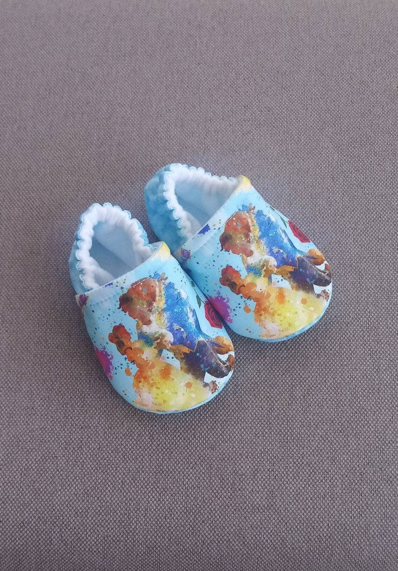 Theme Beauty and Beast inspired baby shoes