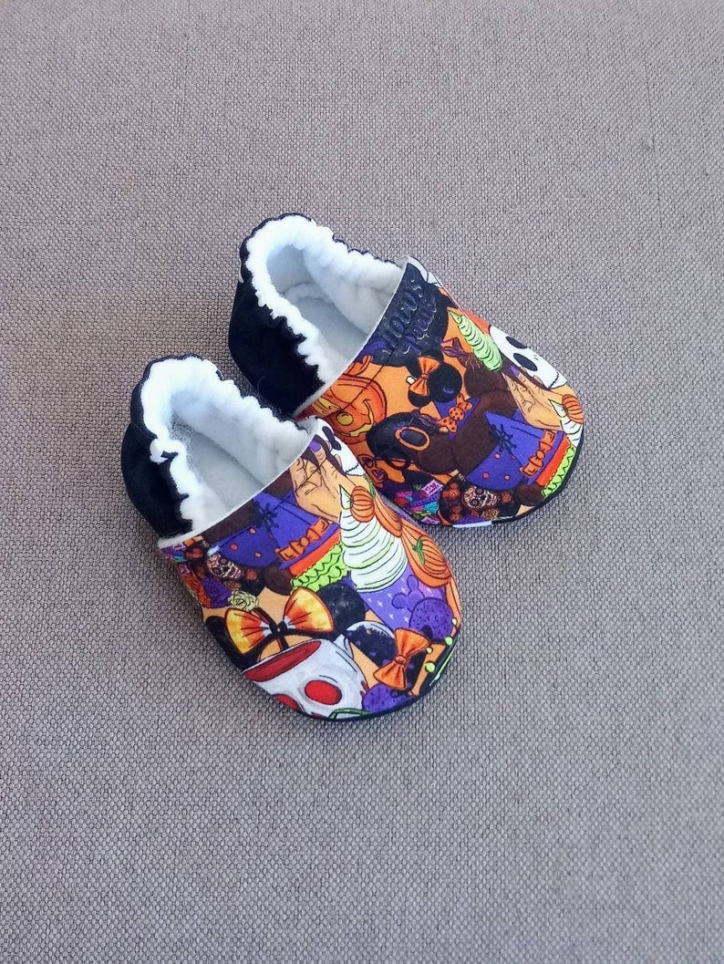 Disney Halloween snacks theme baby shoes - Made to order item