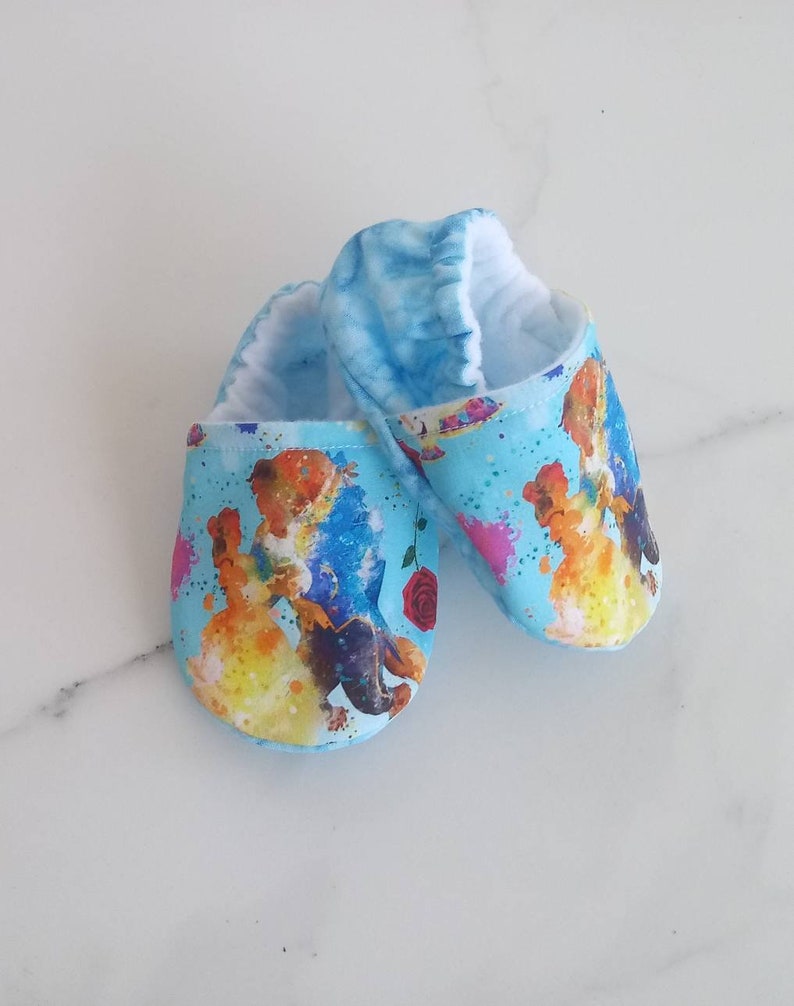Theme Beauty and Beast inspired baby shoes