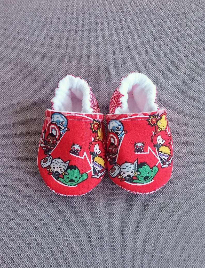 Inspired Avengers style baby soft shoes
