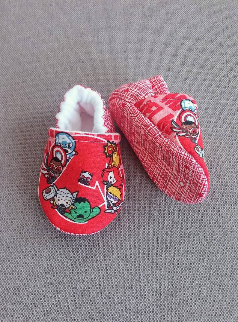 Inspired Avengers style baby soft shoes