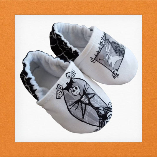 Inspired Nightmare before Christmas baby shoes. Jack and Zero baby shoes