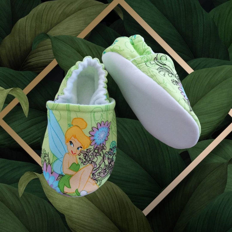 inspired Tinker bell baby shoes