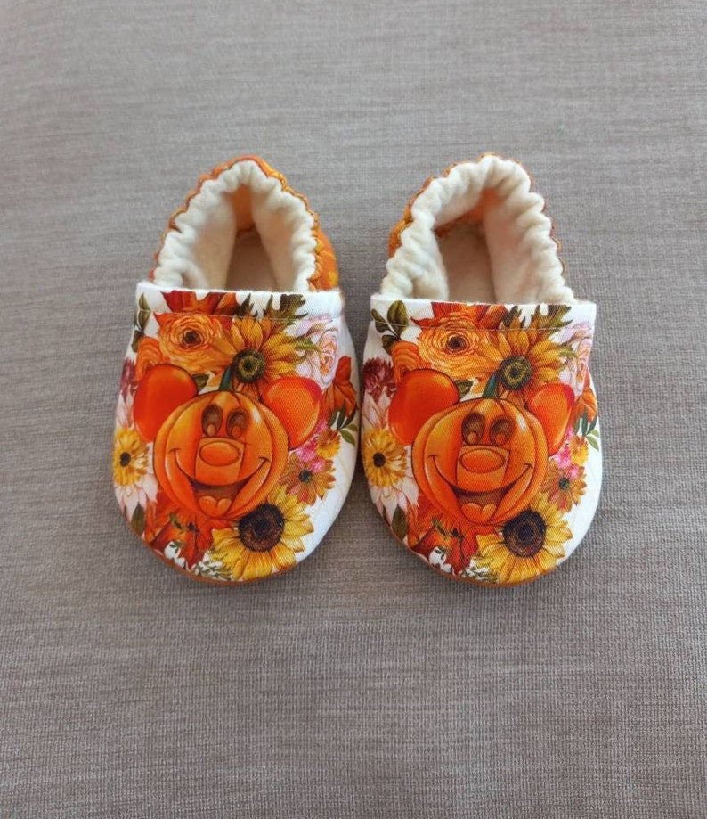 Fall Ears Halloween - Pumpkin Ears baby shoes