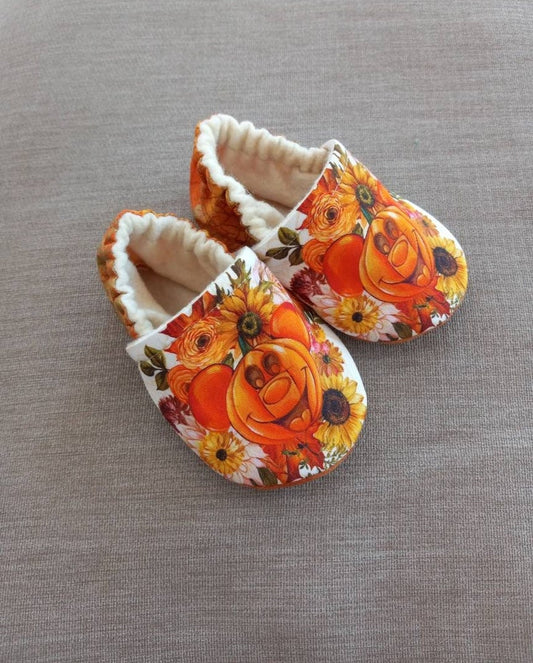 Fall Ears Halloween - Pumpkin Ears baby shoes