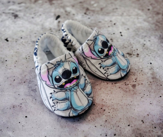 Inspired blue aliend baby shoes