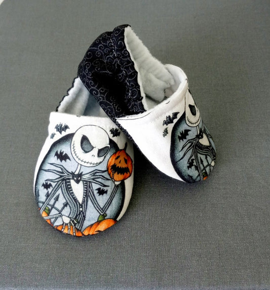 Jack inspired Christmas baby shoes