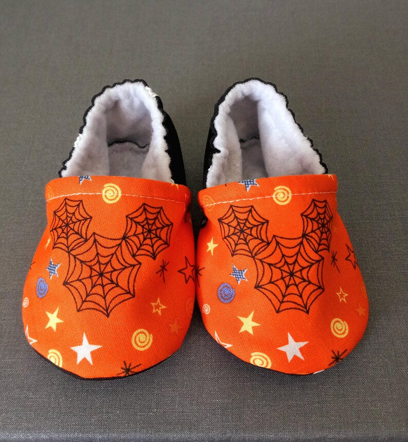 Halloween Mickey inspired baby shoes