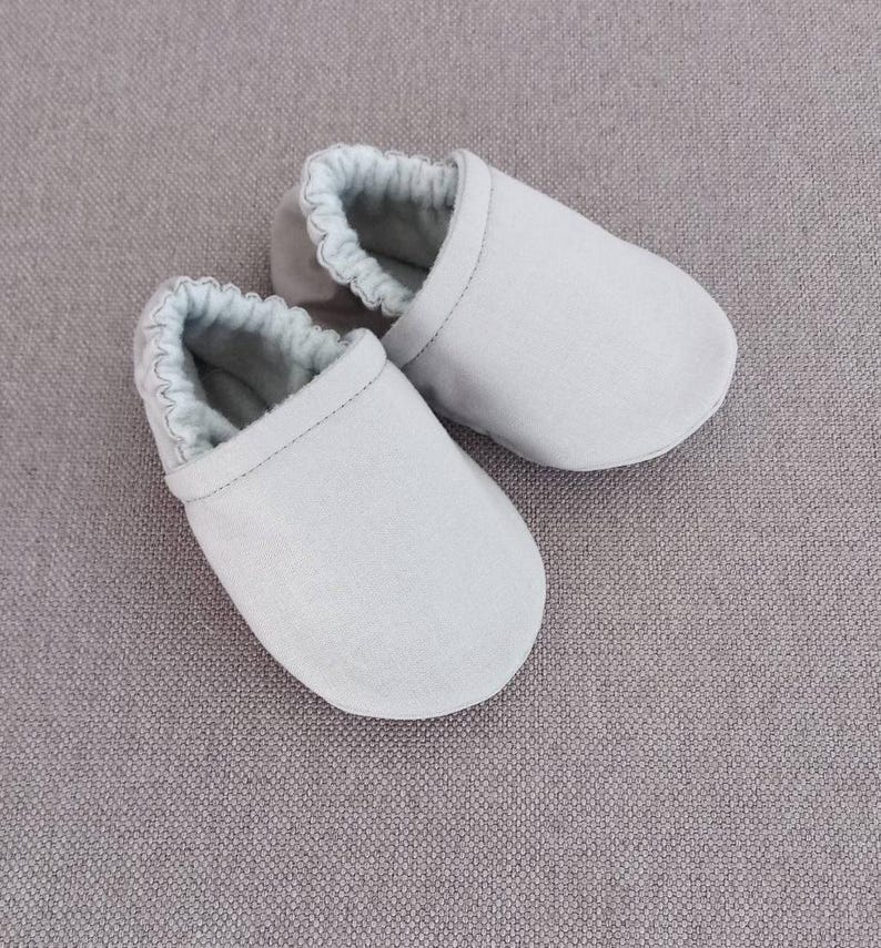 Gray soft baby shoes