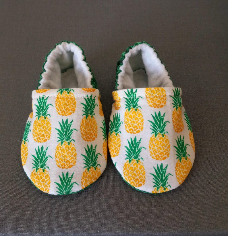 Tropical theme baby shoes,Pineapple baby shoes