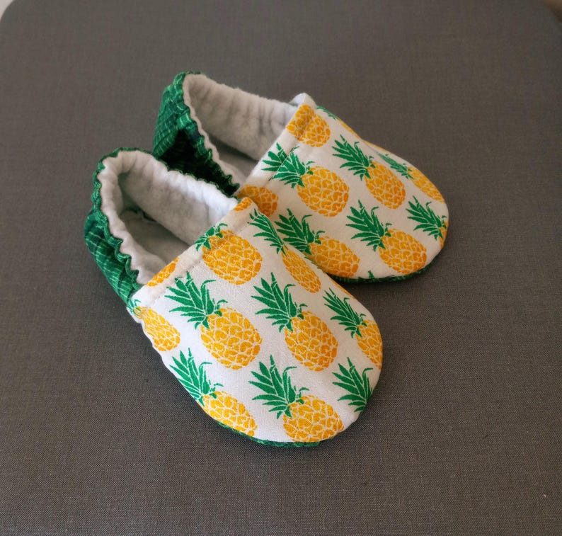 Tropical theme baby shoes,Pineapple baby shoes