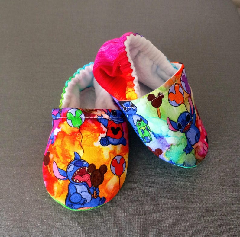 Inspired blue aliend baby shoes