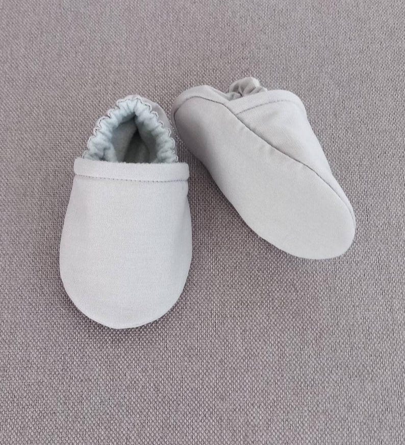 Gray soft baby shoes